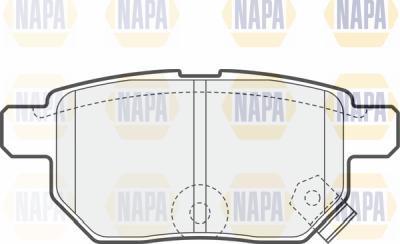 NAPA PBP7243 - Brake Pad Set, disc brake autospares.lv