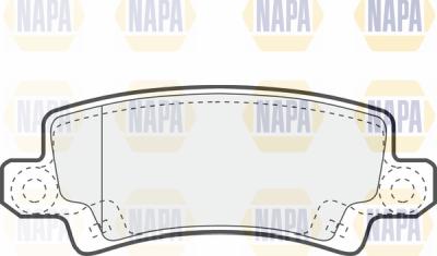 NAPA PBP7242 - Brake Pad Set, disc brake autospares.lv