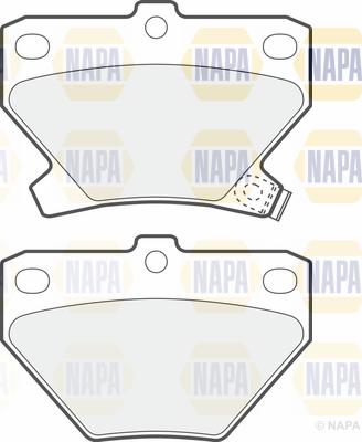 NAPA PBP7247 - Brake Pad Set, disc brake autospares.lv