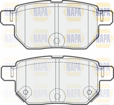 NAPA PBP7255 - Brake Pad Set, disc brake autospares.lv