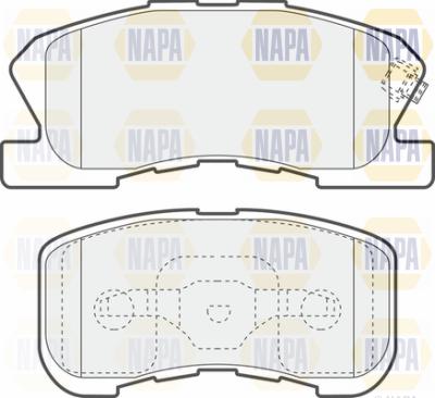 NAPA PBP7256 - Brake Pad Set, disc brake autospares.lv