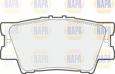 NAPA PBP7251 - Brake Pad Set, disc brake autospares.lv