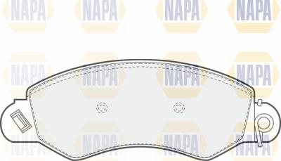 NAPA PBP7258 - Brake Pad Set, disc brake autospares.lv