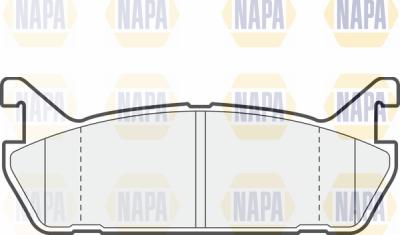 NAPA PBP7257 - Brake Pad Set, disc brake autospares.lv