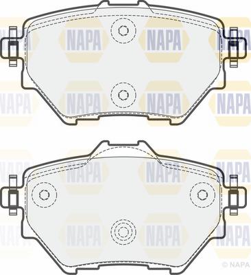 NAPA PBP7266 - Brake Pad Set, disc brake autospares.lv