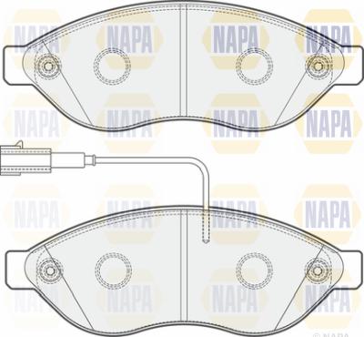 NAPA PBP7260 - Brake Pad Set, disc brake autospares.lv