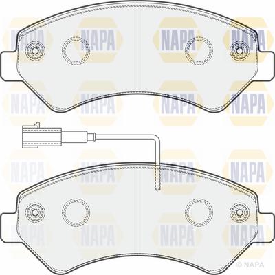 NAPA PBP7261 - Brake Pad Set, disc brake autospares.lv