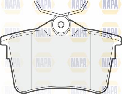 NAPA PBP7263 - Brake Pad Set, disc brake autospares.lv