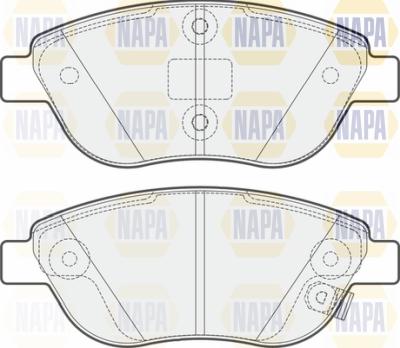 NAPA PBP7200 - Brake Pad Set, disc brake autospares.lv