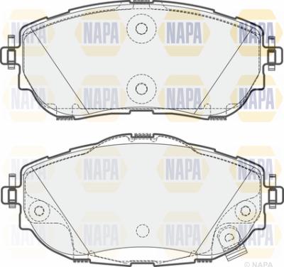 NAPA PBP7219 - Brake Pad Set, disc brake autospares.lv