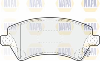 NAPA PBP7214 - Brake Pad Set, disc brake autospares.lv