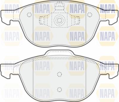 NAPA PBP7210 - Brake Pad Set, disc brake autospares.lv