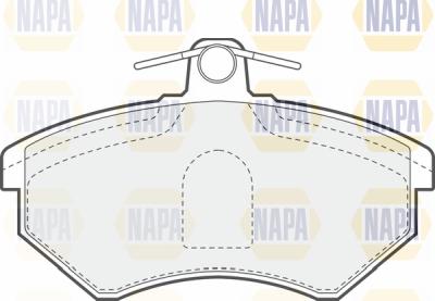 NAPA PBP7211 - Brake Pad Set, disc brake autospares.lv