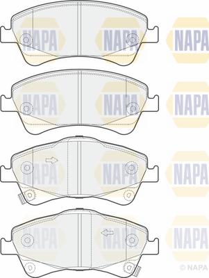 NAPA PBP7217 - Brake Pad Set, disc brake autospares.lv