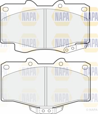 NAPA PBP7234 - Brake Pad Set, disc brake autospares.lv