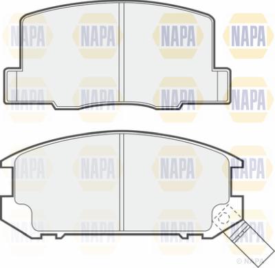 NAPA PBP7233 - Brake Pad Set, disc brake autospares.lv