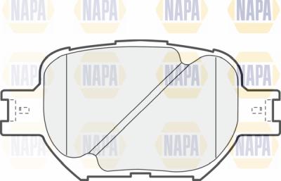 NAPA PBP7227 - Brake Pad Set, disc brake autospares.lv
