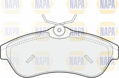 NAPA PBP7279 - Brake Pad Set, disc brake autospares.lv