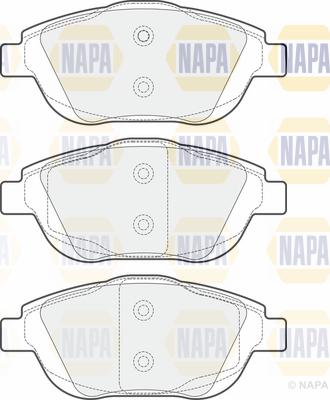 NAPA PBP7275 - Brake Pad Set, disc brake autospares.lv