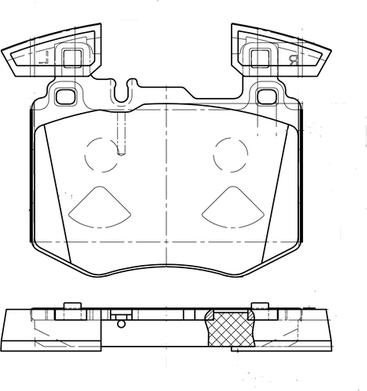 NAPA PBP7774 - Brake Pad Set, disc brake autospares.lv