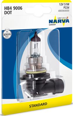 Narva 480064000 - Bulb, spotlight autospares.lv