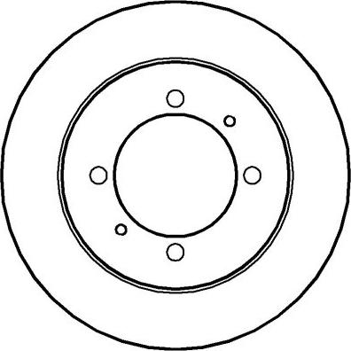 NPS H331I07 - Brake Disc autospares.lv