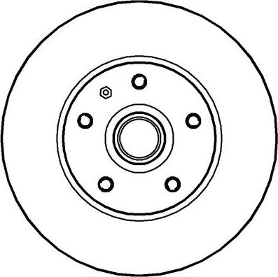 DJ Parts BD2005 - Brake Disc autospares.lv