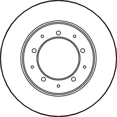 National NBD197 - Brake Disc autospares.lv