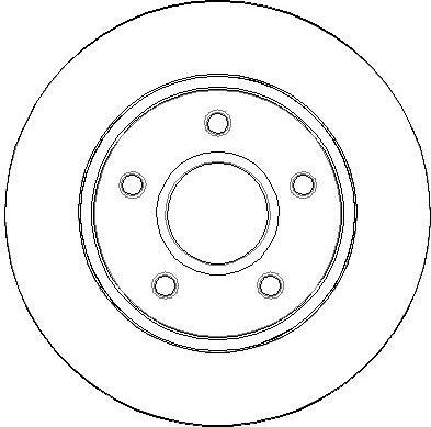 National NBD1677 - Brake Disc autospares.lv