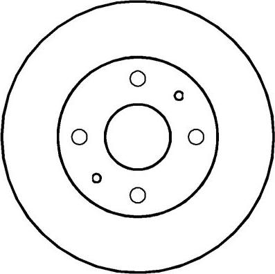 Japanparts DI614AF - Brake Disc autospares.lv