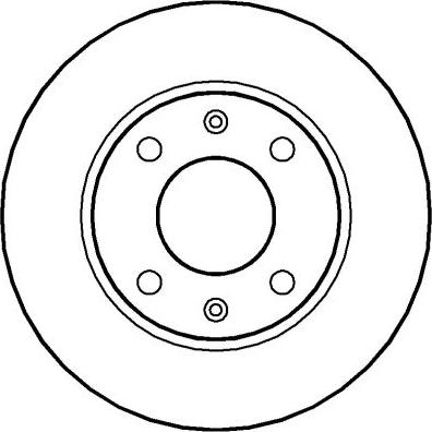 National NBD126 - Brake Disc autospares.lv