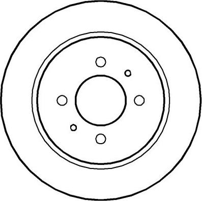 National NBD846 - Brake Disc autospares.lv