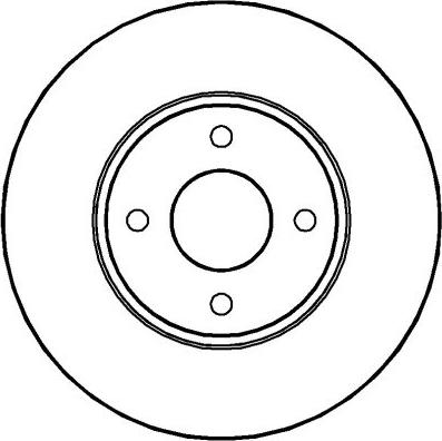 NATIONAL NBD203 - Brake Disc autospares.lv