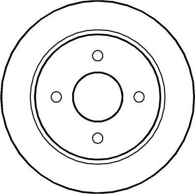 National NBD202 - Brake Disc autospares.lv