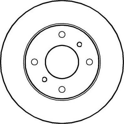 National NBD237 - Brake Disc autospares.lv