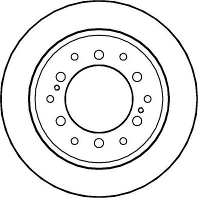 National NBD754 - Brake Disc autospares.lv