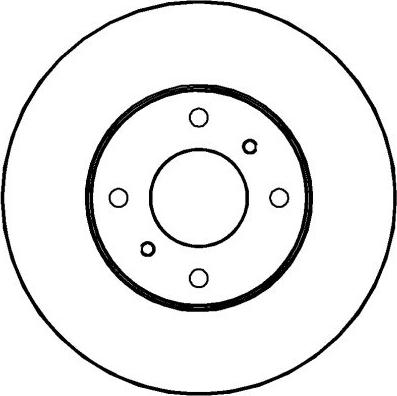 MOPROD MBD5004 - Brake Disc autospares.lv