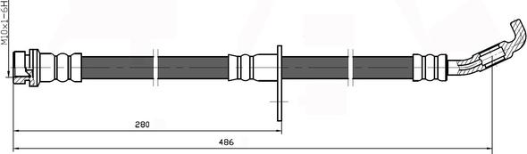 National NBH6042 - Brake Hose autospares.lv