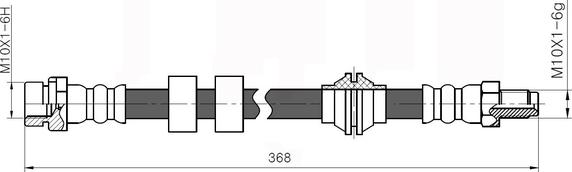 NATIONAL NBH6045 - Brake Hose autospares.lv