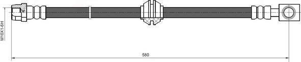 National NBH6006 - Brake Hose autospares.lv