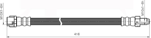 NATIONAL NBH6034 - Brake Hose autospares.lv