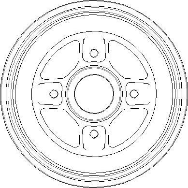 National NDR282 - Brake Drum autospares.lv