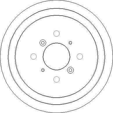 National NDR264 - Brake Drum autospares.lv