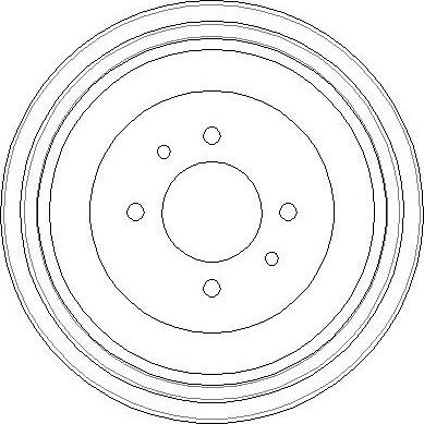 National NDR284 - Brake Drum autospares.lv