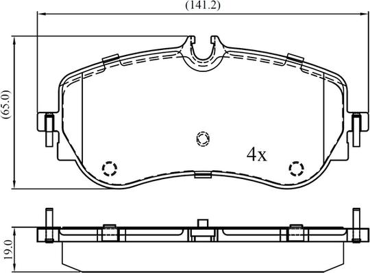 National NP3042 - Brake Pad Set, disc brake autospares.lv