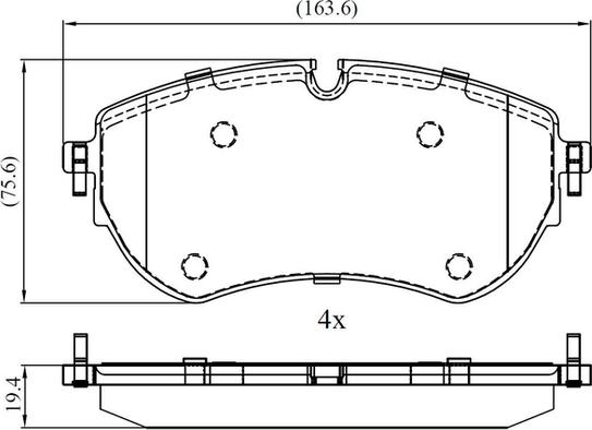 National NP3008 - Brake Pad Set, disc brake autospares.lv