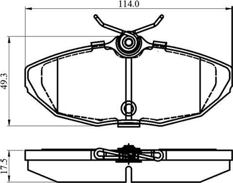 National NP3007 - Brake Pad Set, disc brake autospares.lv