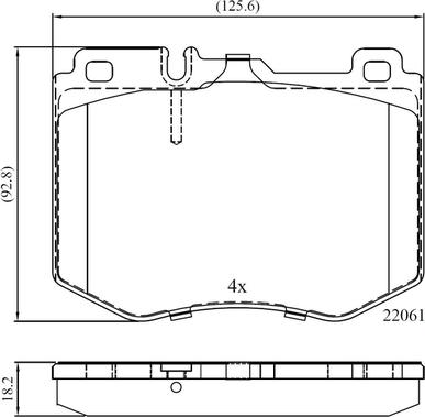 National NP3036 - Brake Pad Set, disc brake autospares.lv