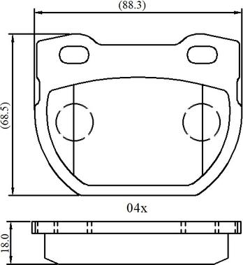 NATIONAL NP3076 - Brake Pad Set, disc brake autospares.lv