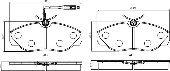 National NP3078 - Brake Pad Set, disc brake autospares.lv